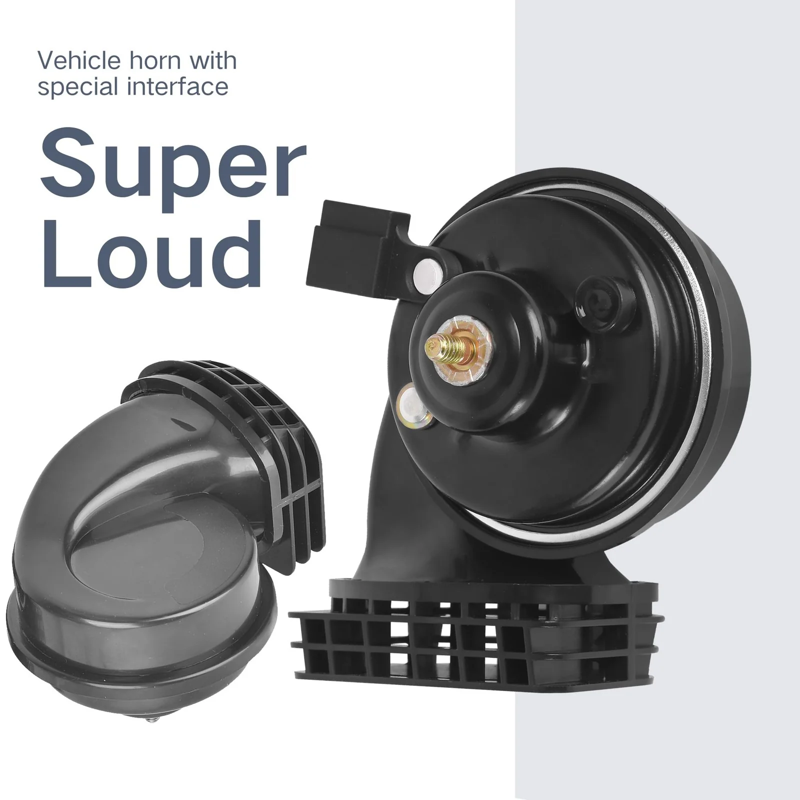 12V Dual Tone Waterproof Car Horn Assembly with Grill for Toyota – Loud Hi-Low Sound - Image 4