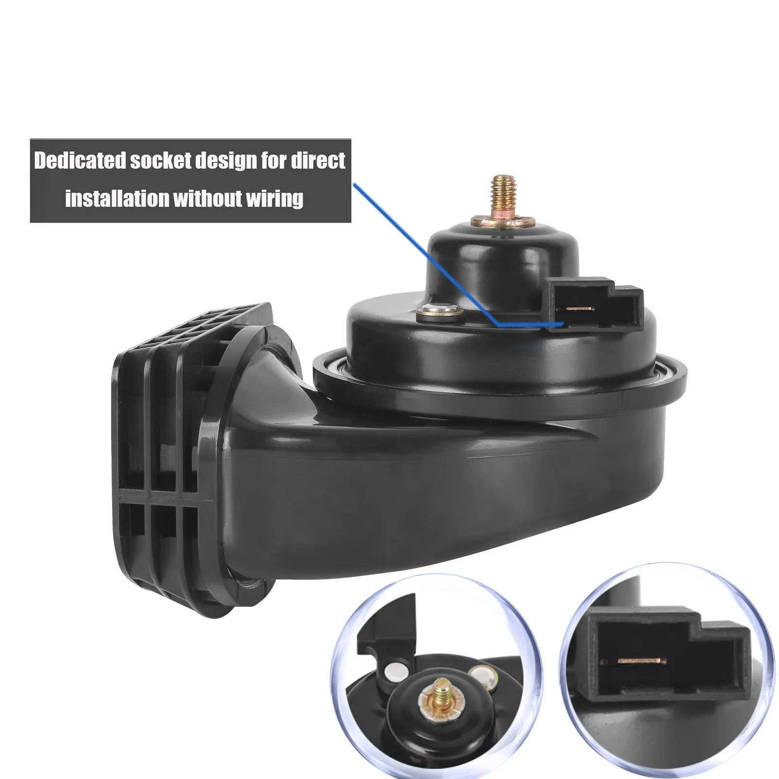 12V Dual Tone Waterproof Car Horn Assembly with Grill for Toyota – Loud Hi-Low Sound - Image 5