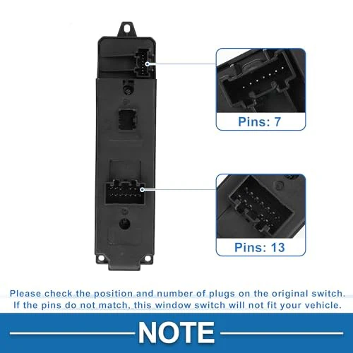 Front Left Driver Side Window Control Switch - No. GV2S66350A - Image 5