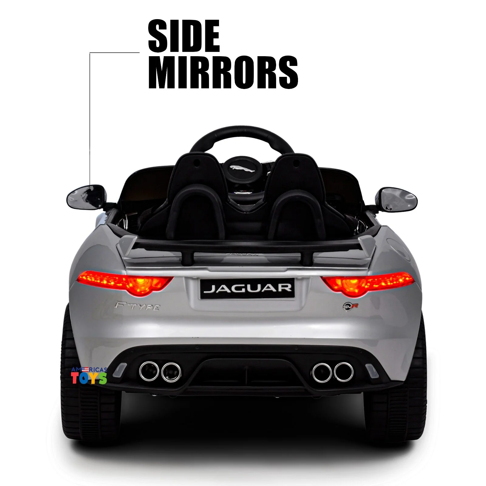 Kids Licensed Jaguar Ride-On Car with R/C and MP3 Player in Multiple Colors - Image 4