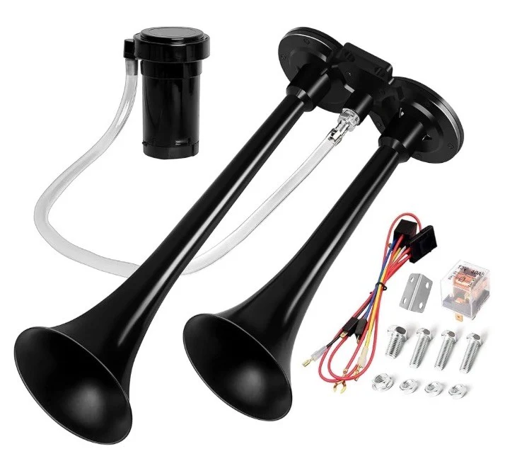 150dB Super Loud Air Horn Kit for Trucks, Boats, Cars, and Trains