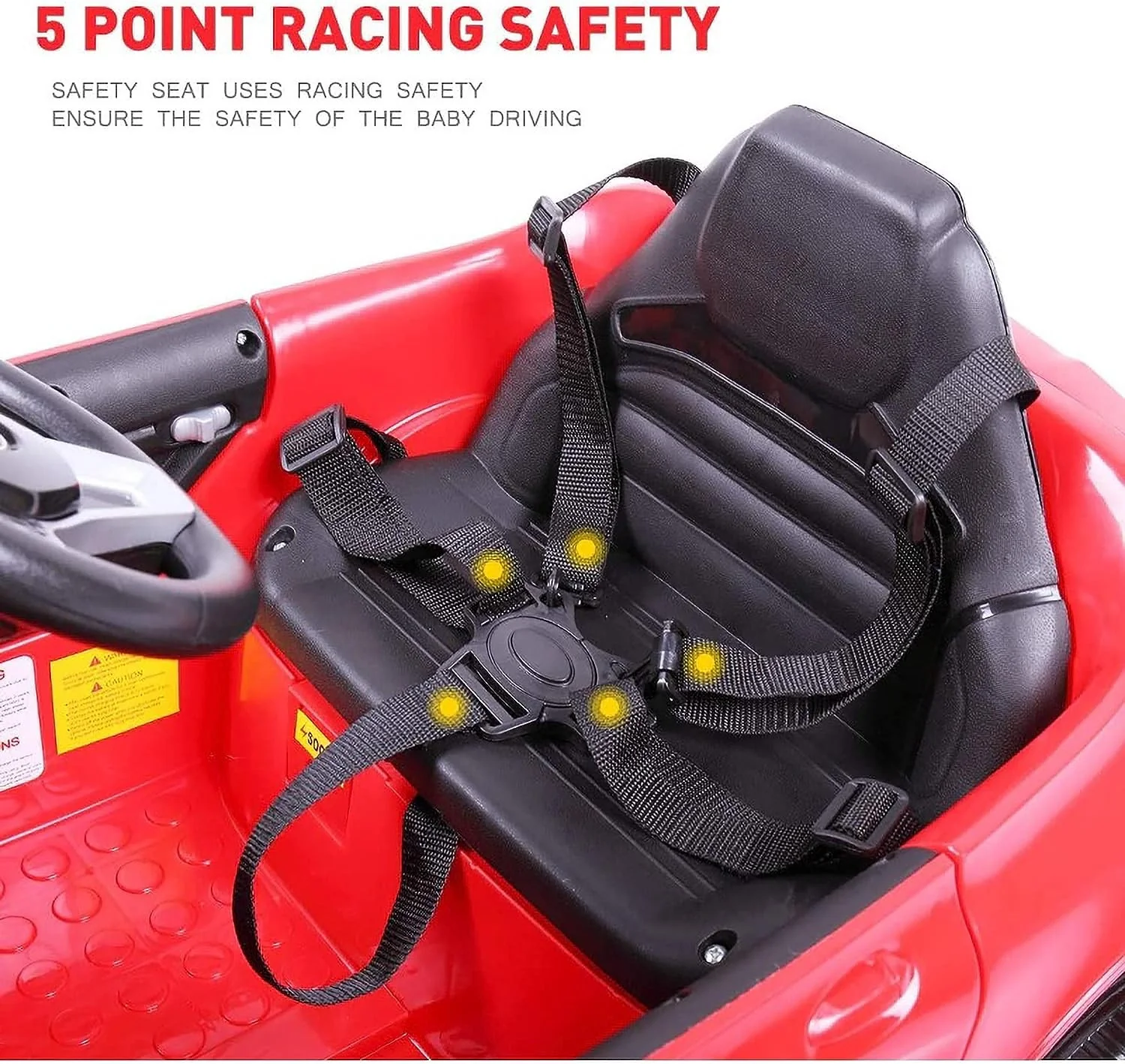 Carrito eléctrico para niños con control remoto y diseño elegante - Image 6