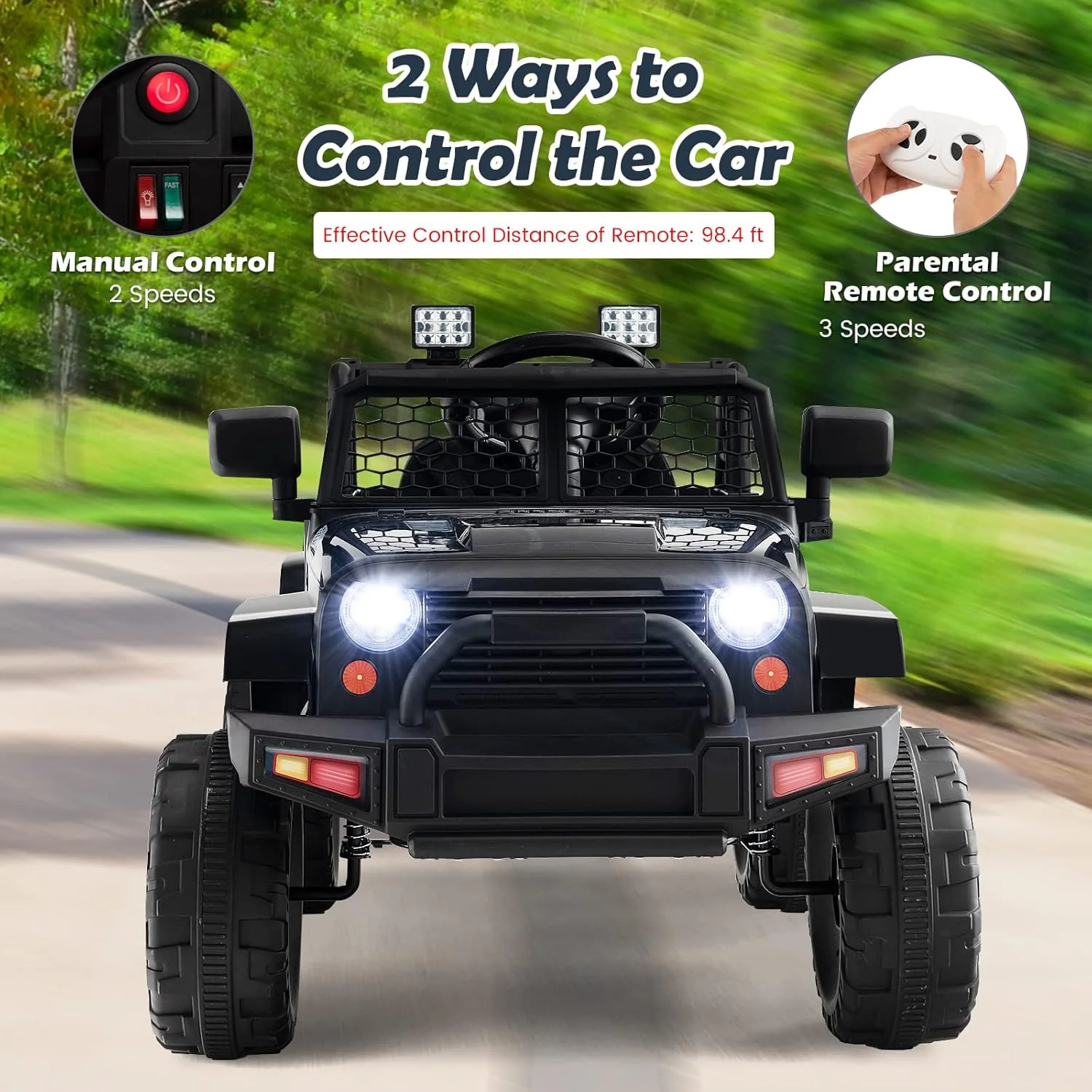 Carrito Eléctrico para Niños con Control Remoto Todo Terreno Resistente - Image 5