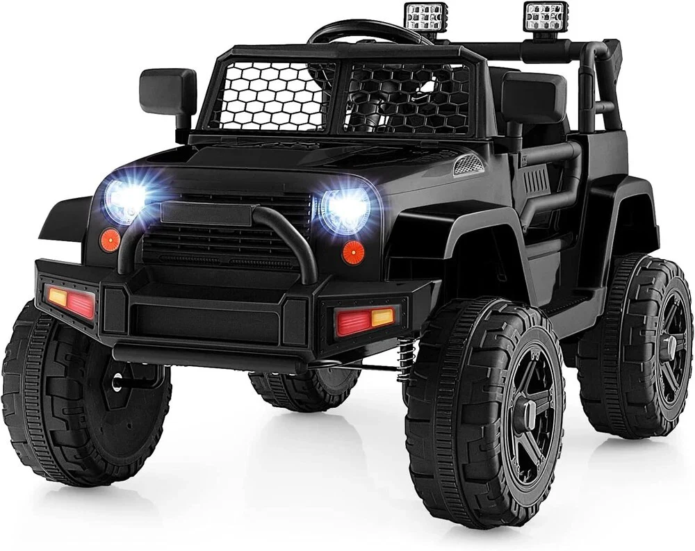 Carrito eléctrico de juguete para niños con control remoto todo terreno resistente