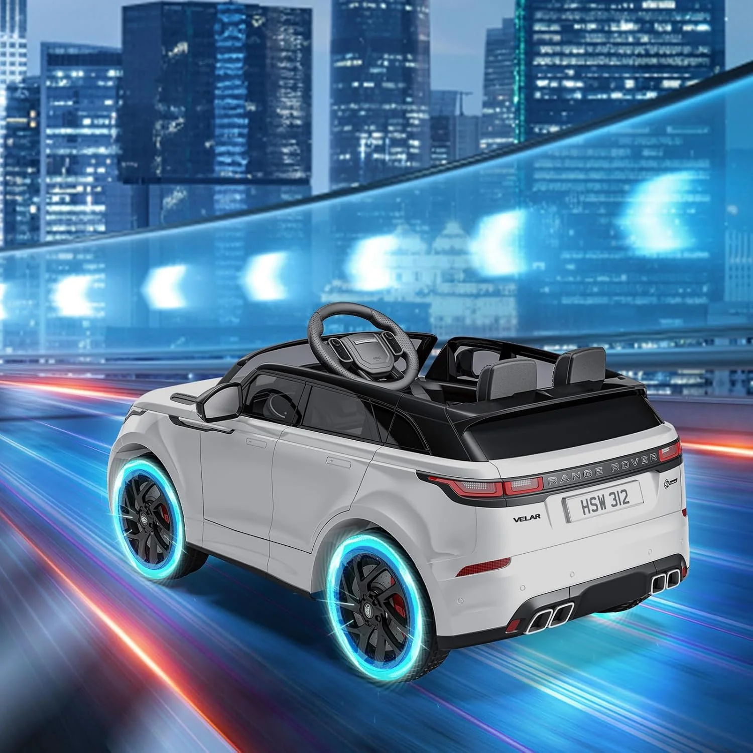 Carro eléctrico para niñas con batería recargable, control remoto, música y luces - Image 8