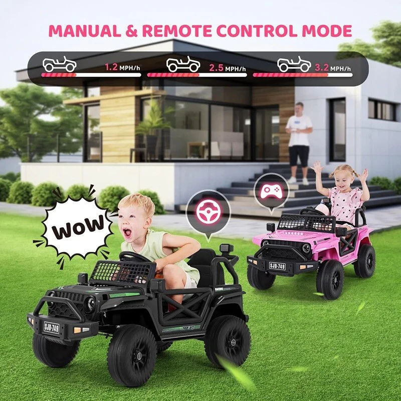 Coche eléctrico para niños de 2 a 4 años con control remoto para conducir y jugar - Image 11