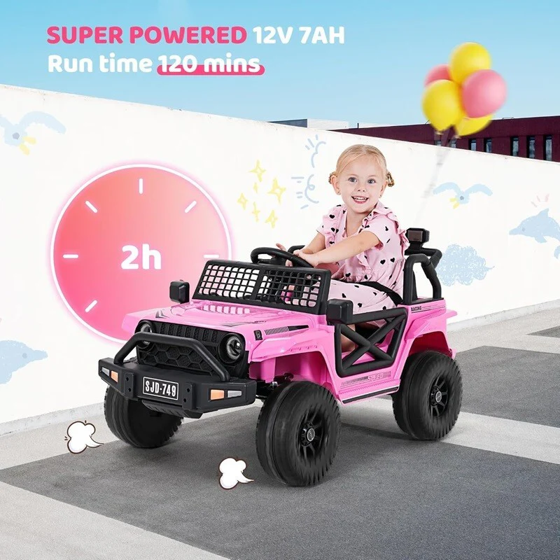Coche eléctrico para niños de 2 a 4 años con control remoto para conducir y jugar - Image 3