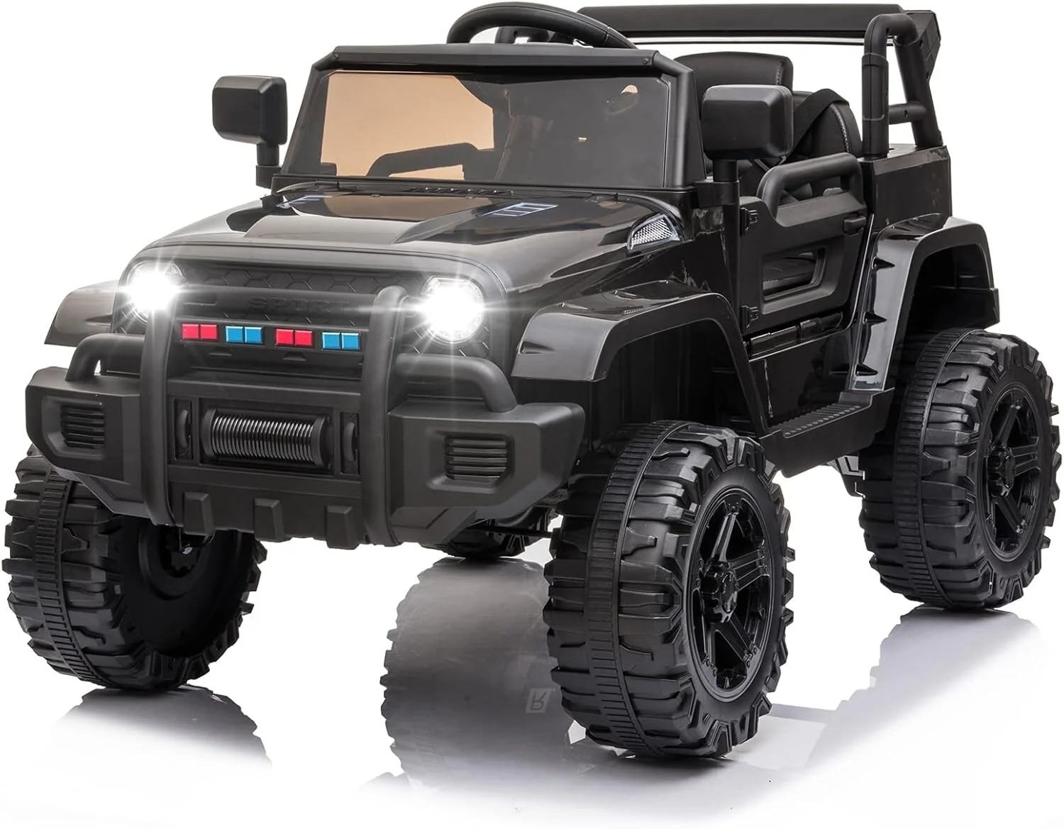 Electric Ride-On Car for Kids Ages 3-5 with Lights for Riding and Playing