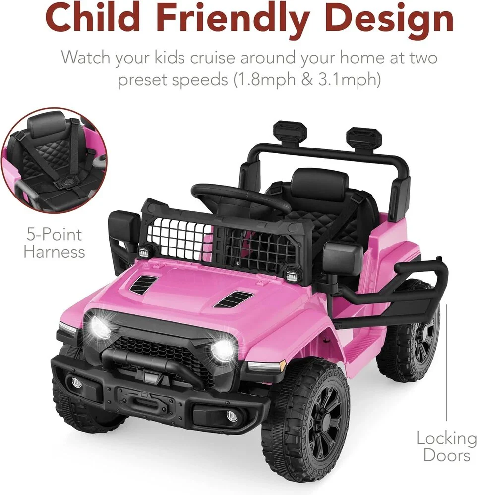 Coche Eléctrico Infantil con Luces para Niños de 3 a 5 Años para Montar y Conducir - Image 5