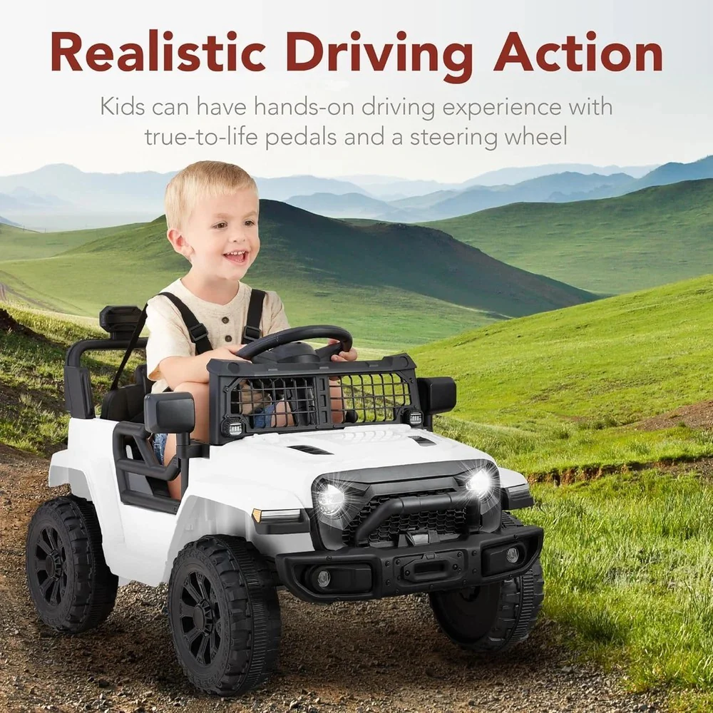Carro Eléctrico para Niños de 3 a 5 Años con Luces para Montar y Conducir - Image 11
