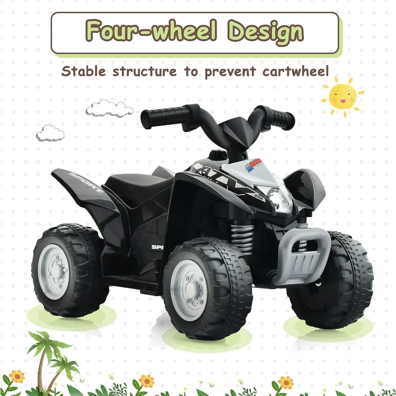 Coche Eléctrico Infantil con Luces para Montar y Jugar - Image 13