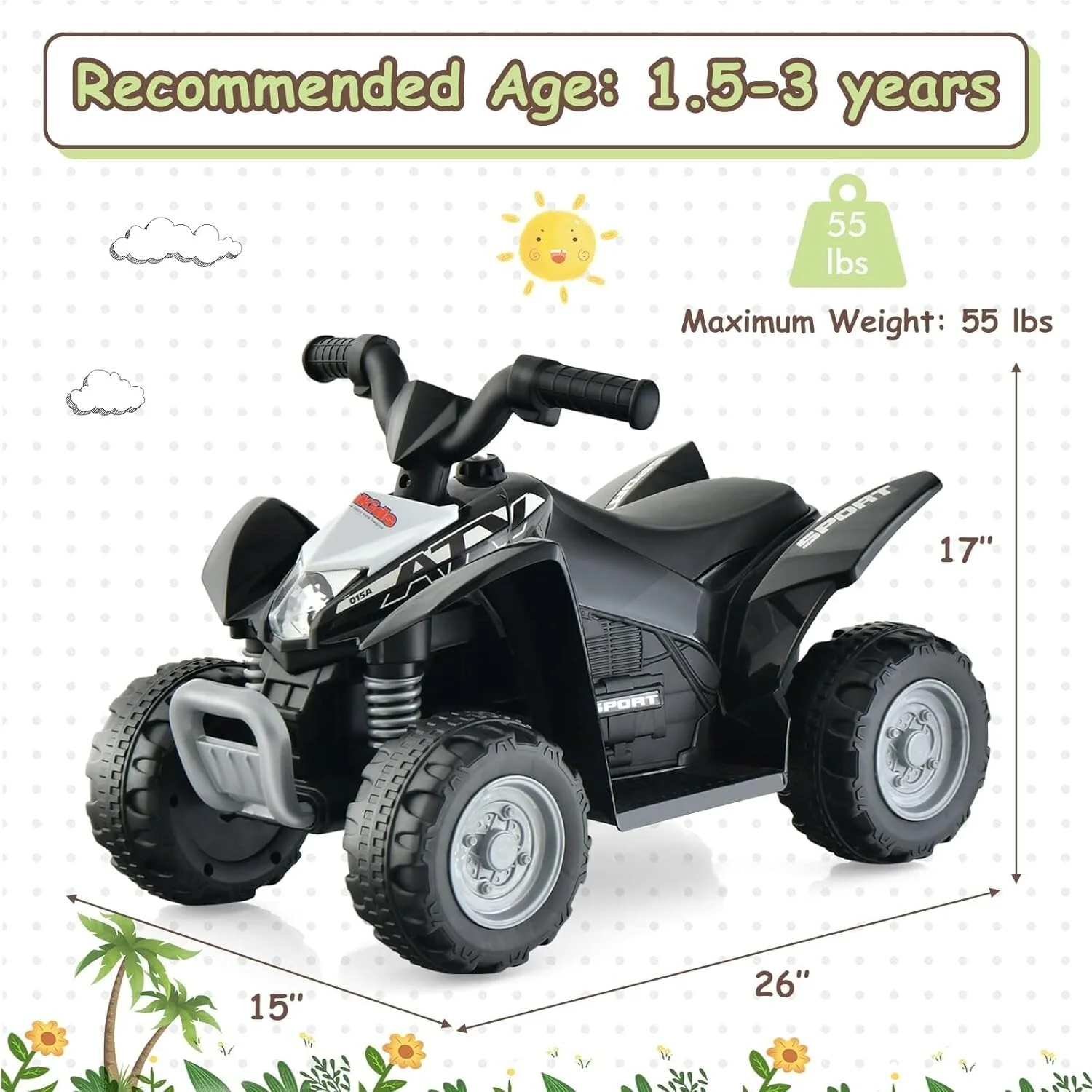 Carro eléctrico para niños con luces, para montar y conducir, nuevo modelo - Image 5
