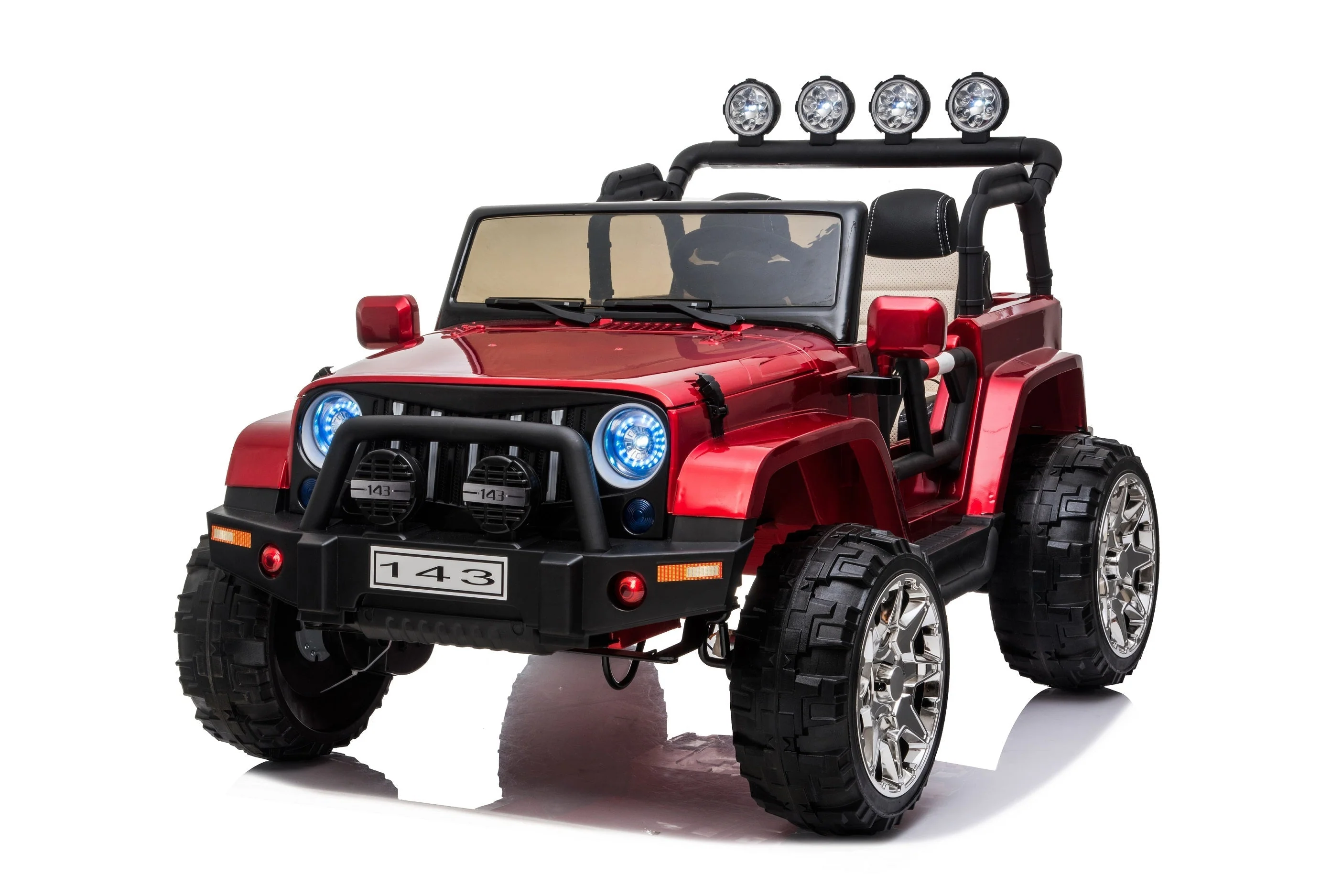 Cars For Kids Jeep Style 4x4 Monster Truck W/Rubber Tires 24 Volt - Image 12