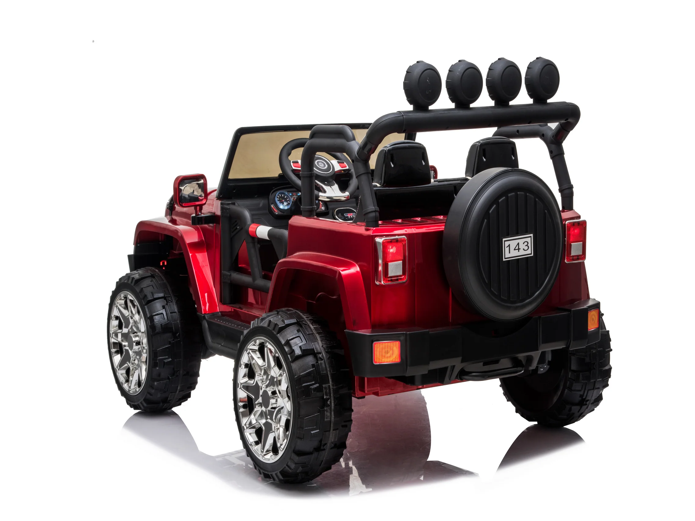 Cars For Kids Jeep Style 4x4 Monster Truck W/Rubber Tires 24 Volt - Image 65