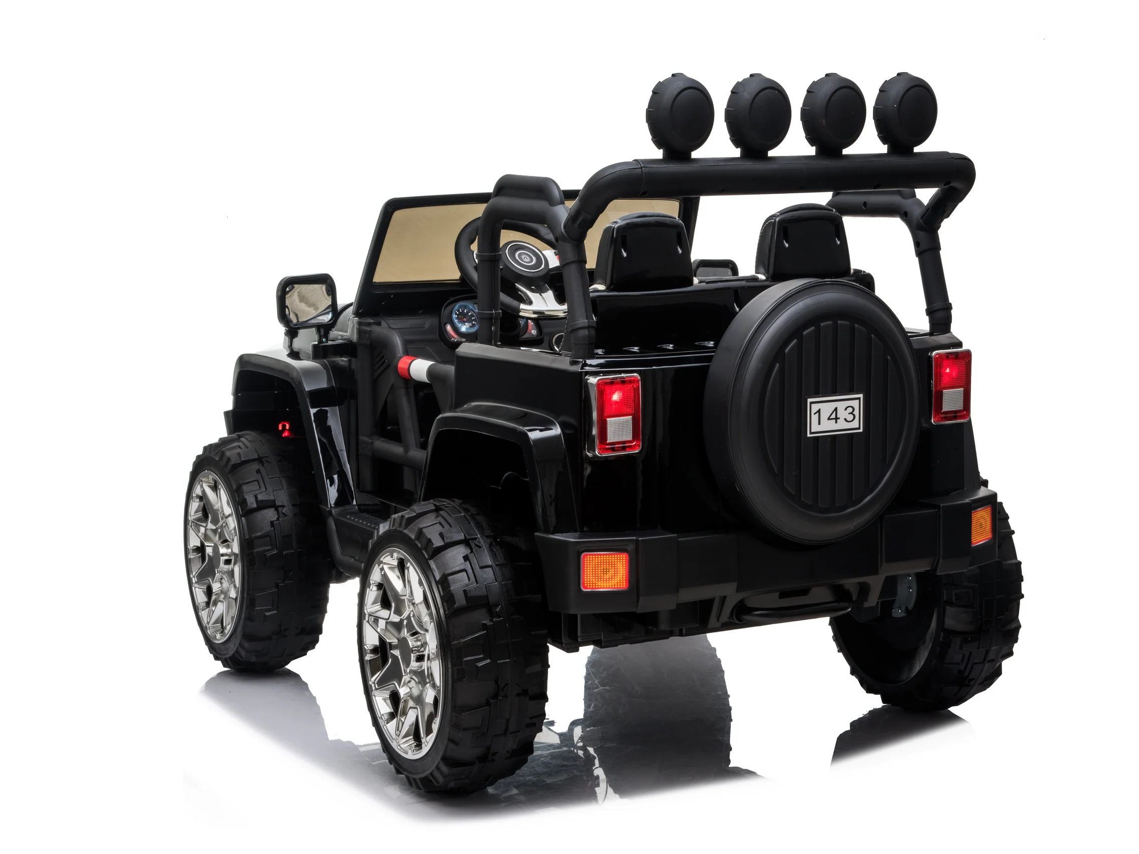 Cars For Kids Jeep Style 4x4 Monster Truck W/Rubber Tires 24 Volt - Image 69