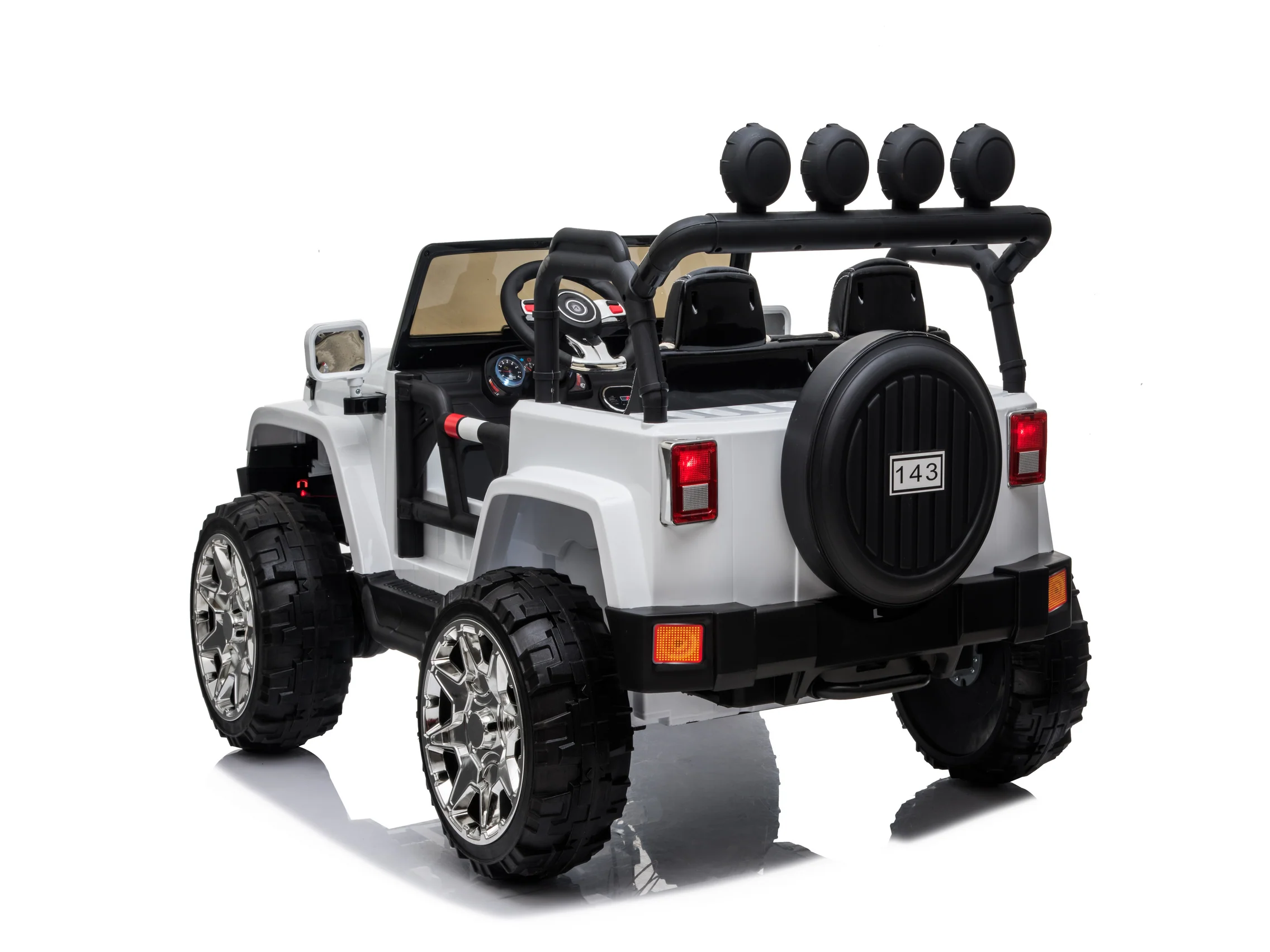 Cars For Kids Jeep Style 4x4 Monster Truck W/Rubber Tires 24 Volt - Image 72