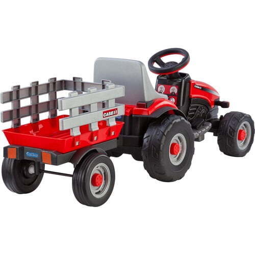 Case IH Lil' Tractor and Trailer: 6V Battery-Powered Ride-On for Kids - Image 4