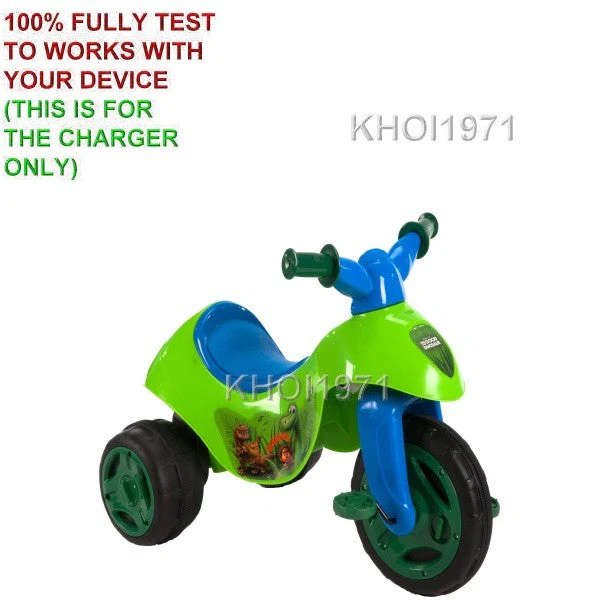 Dual Power AC Charger Adapter for Disney The Good Dinosaur Huffy Tricycle - Image 2