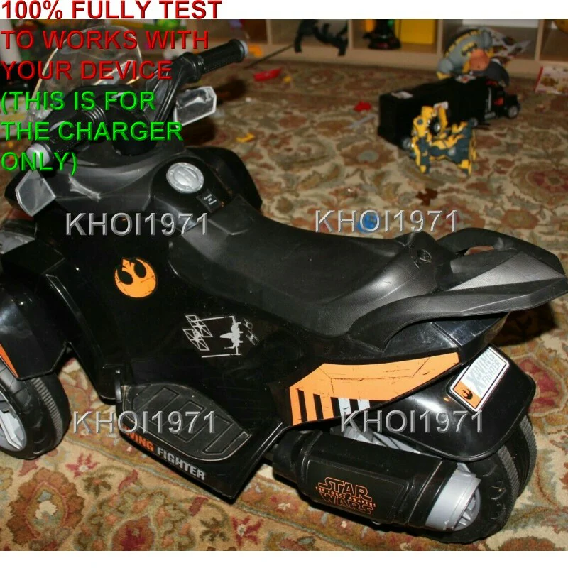 6V AC Charger Adapter for Huffy Star Wars X-Wing Fighter Motorcycle Battery 17086 - Image 2