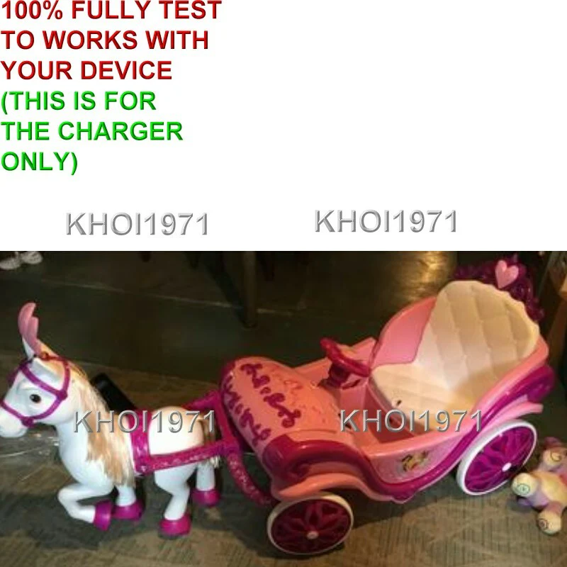 AC Adapter Charger for Disney Princess Royal Horse Carriage Ride-On Toy Model 17318 - Image 6