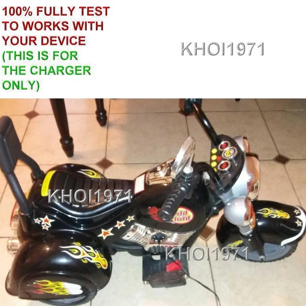 AC Charger Adapter for 80 YJ119B Little Rider Harley-Style Kids Ride-On Bike - Image 3