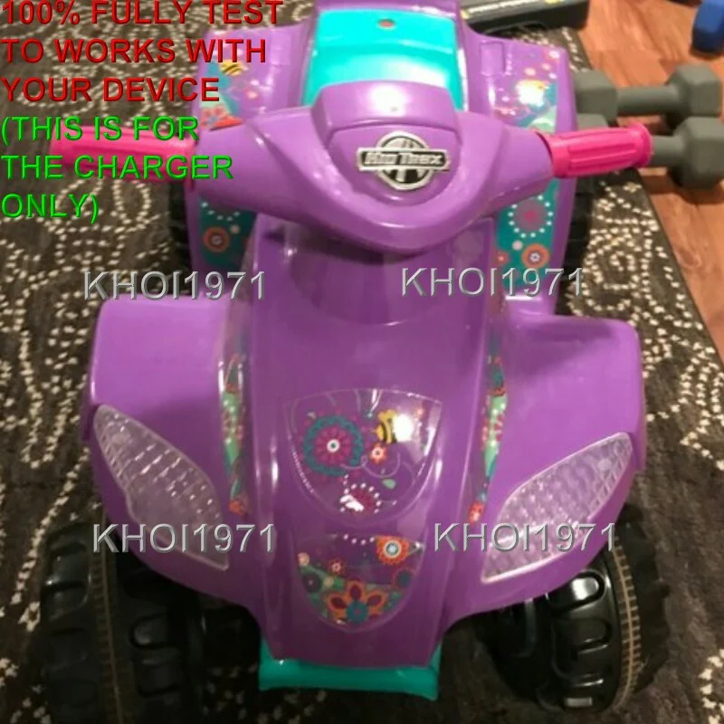 6V AC Charger Adapter for Kidtrax KT1014 Melody Toddler Quad Ride-On Battery - Image 5