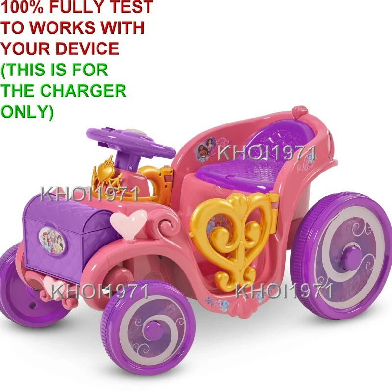 AC Charger Adapter for KidTrax KT1501WM Disney Princess Enchanted Carriage Ride - Image 3