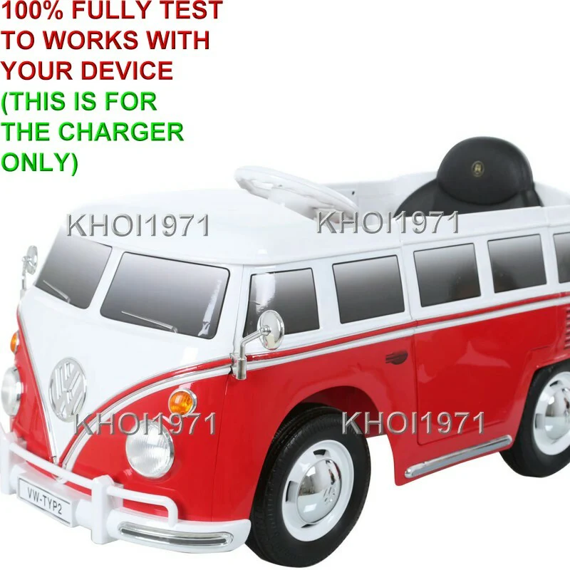 AC Charger Adapter for Volkswagen T1 VW Type 2 Bus Ride-On by Rollplay W487AC ROB - Image 3