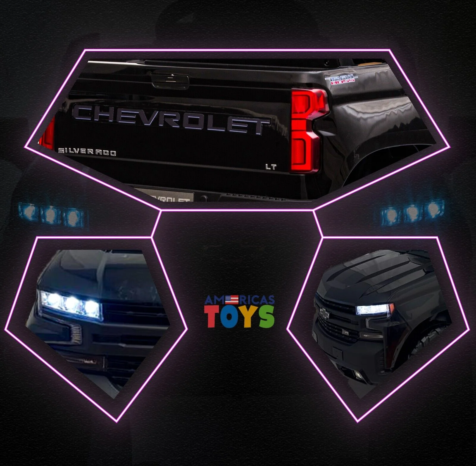 Chevrolet 12V R/C Truck with Suspension Wheels - Available in Multiple Colors - Image 18