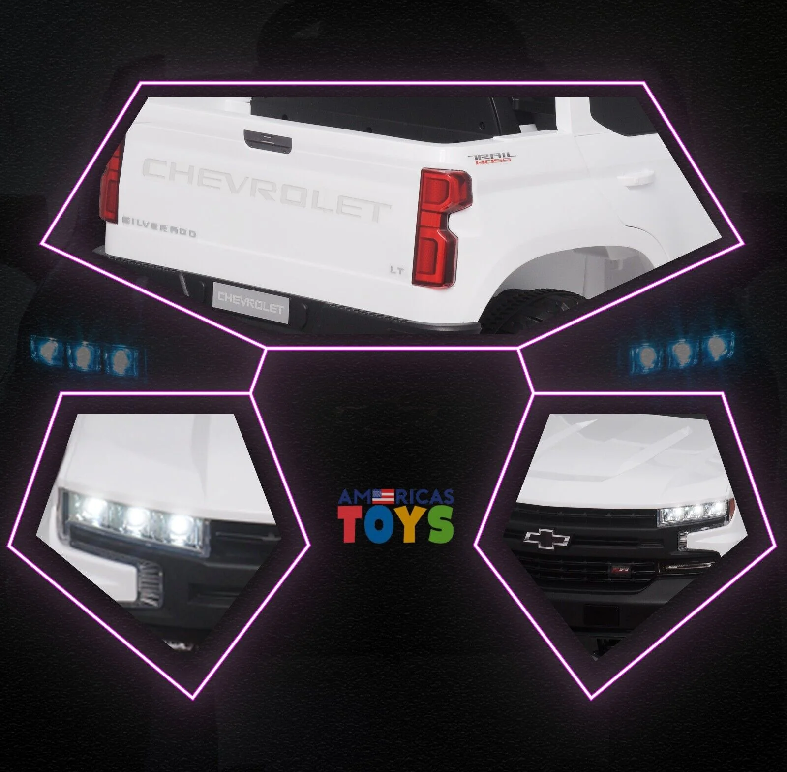 Chevrolet 12V R/C Truck with Suspension Wheels - Available in Multiple Colors - Image 45