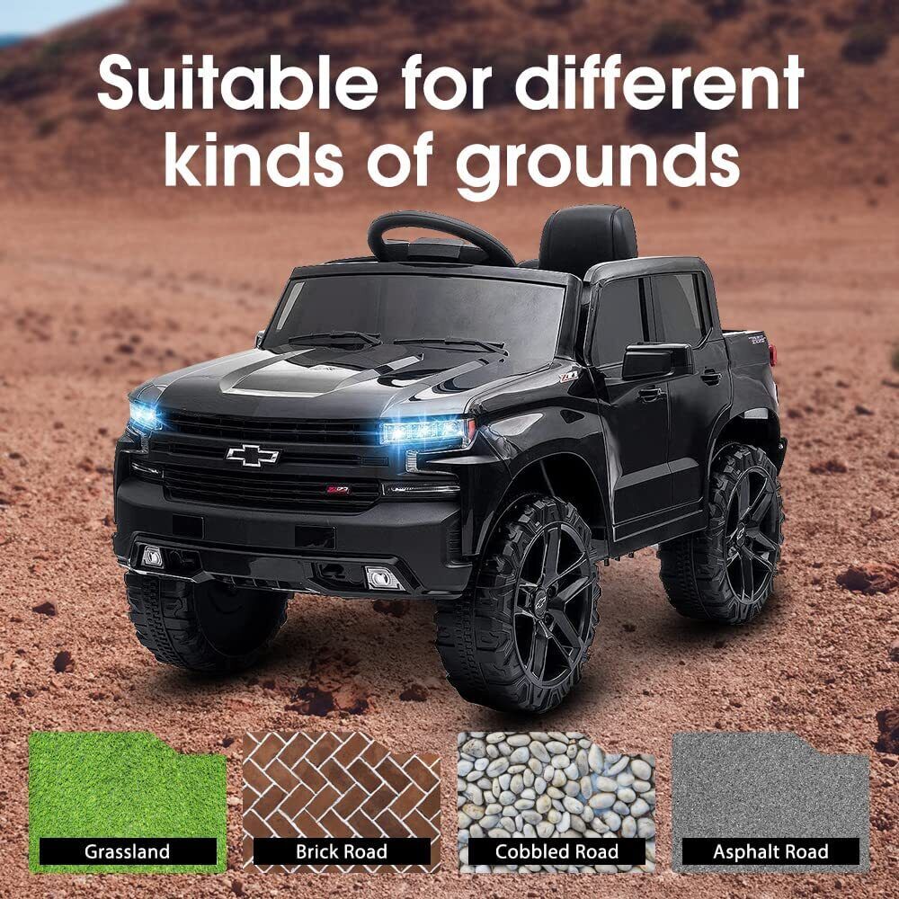 Chevrolet Silverado 12V Kids Electric Ride On Car with Remote Control - Image 3