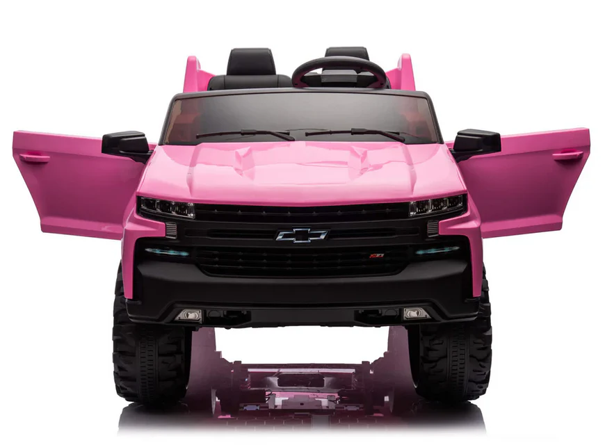 Kids Chevy Silverado 4x4 2 Seater Monster Truck Ride-On Toy with Big Wheels - Image 2