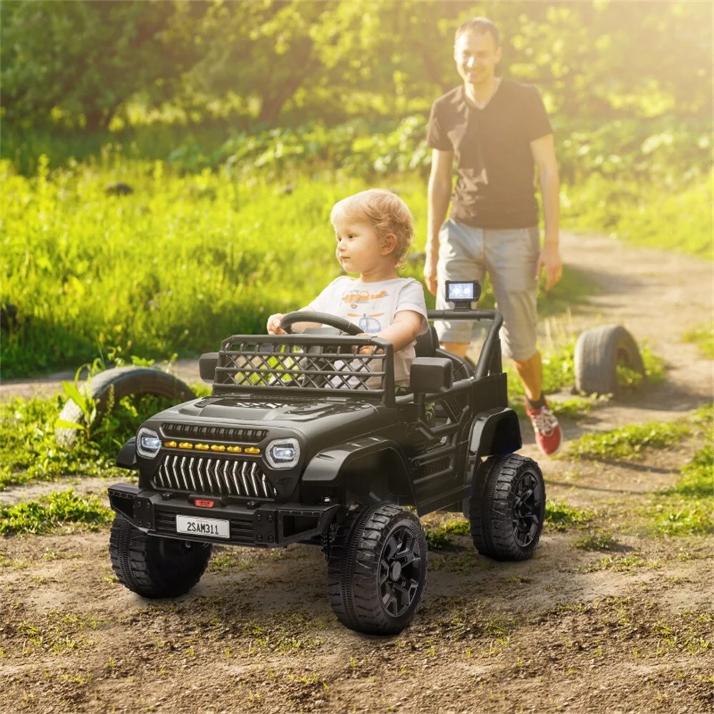Black Children's Ride-On Car Toy - Image 4