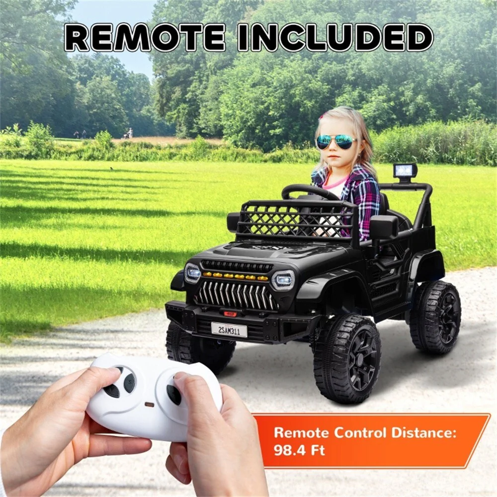 Black Children's Ride-On Car Toy - Image 6