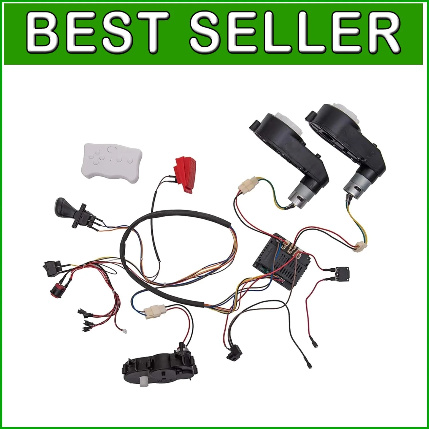 Children's DIY Electric Car Kit with No-Solder Wiring Harness and Remote Control Gear - Image 12