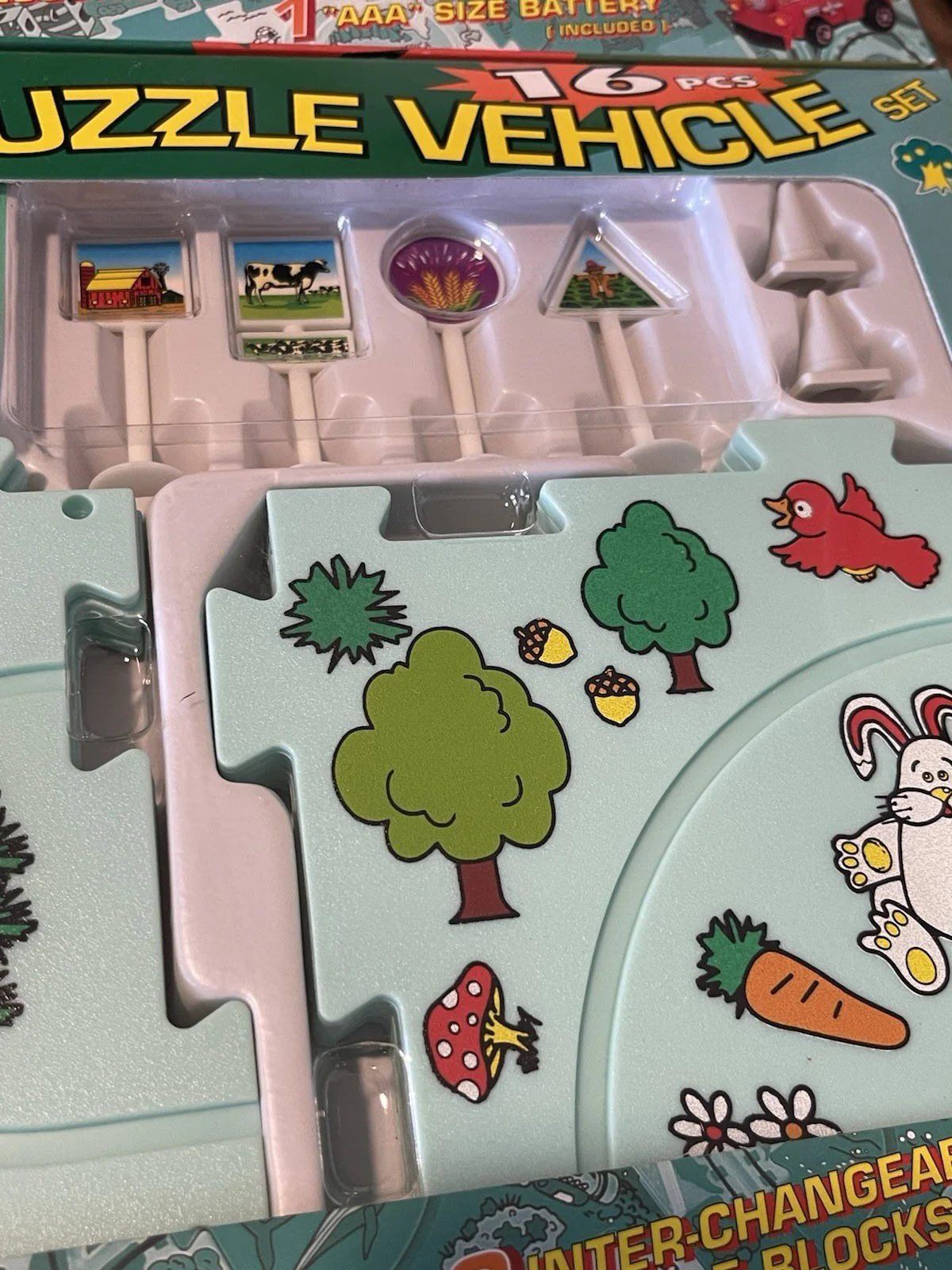 Dinosaur Land and Ladybug Puzzle Vehicles Set, 16 Pieces - Image 5