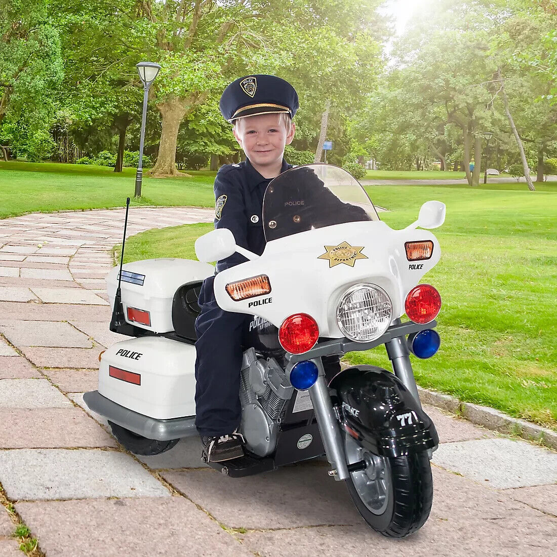 Children's Police Motorcycle Ride-On Toy Vehicle - Electric Motorbike for Boys and Girls 12V - Image 12