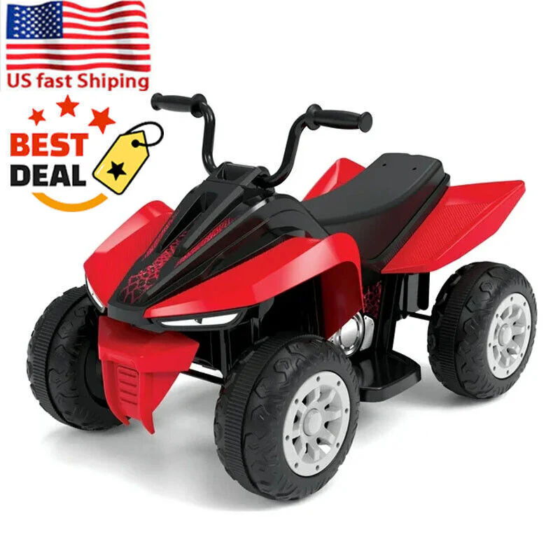 6-Volt Battery-Powered Ride-On ATV Quad for Toddlers Boys and Girls - Image 9