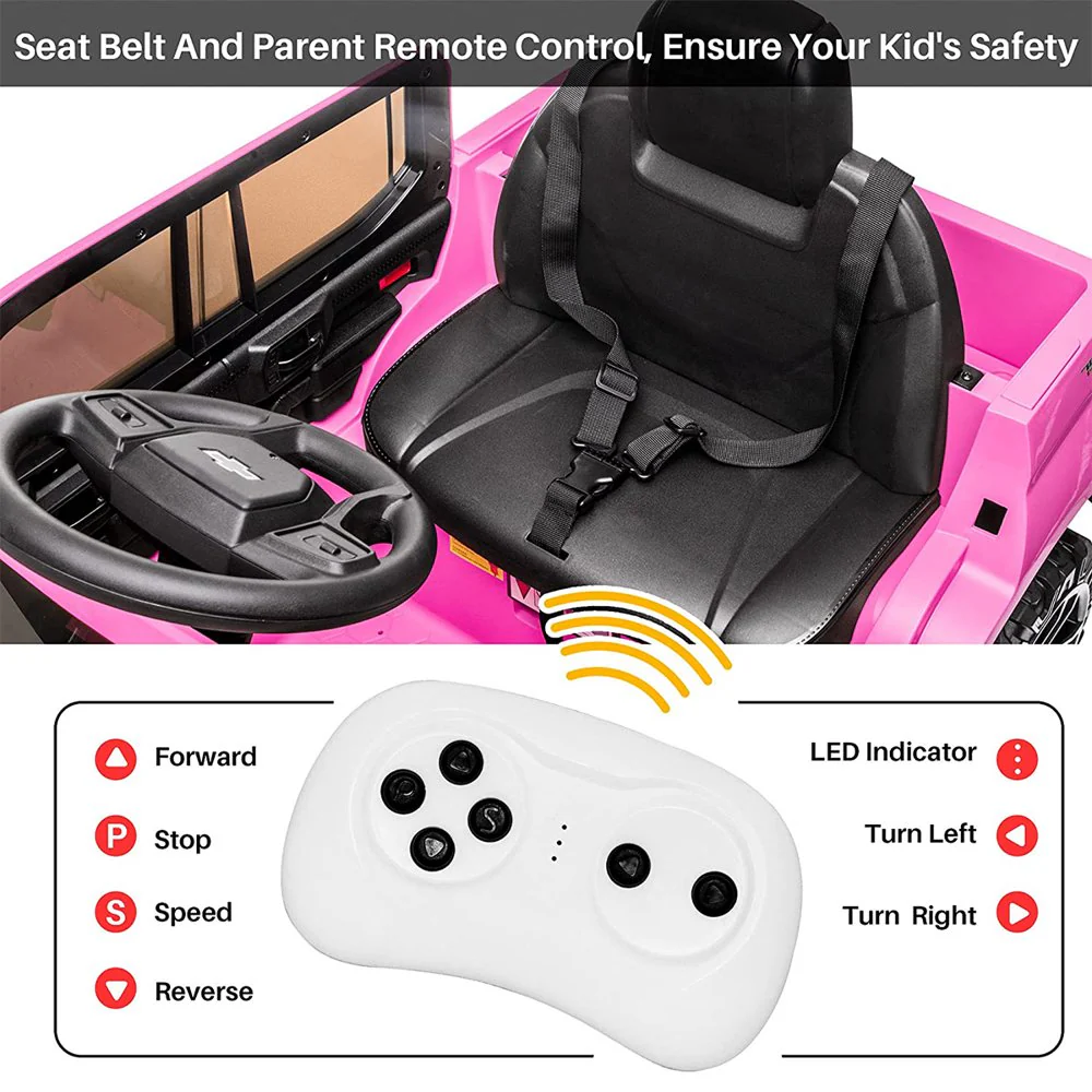 Coche Eléctrico de Juguete para Niños 12V con Baúl, Control Remoto y Reproductor MP3 Integrado - Image 5
