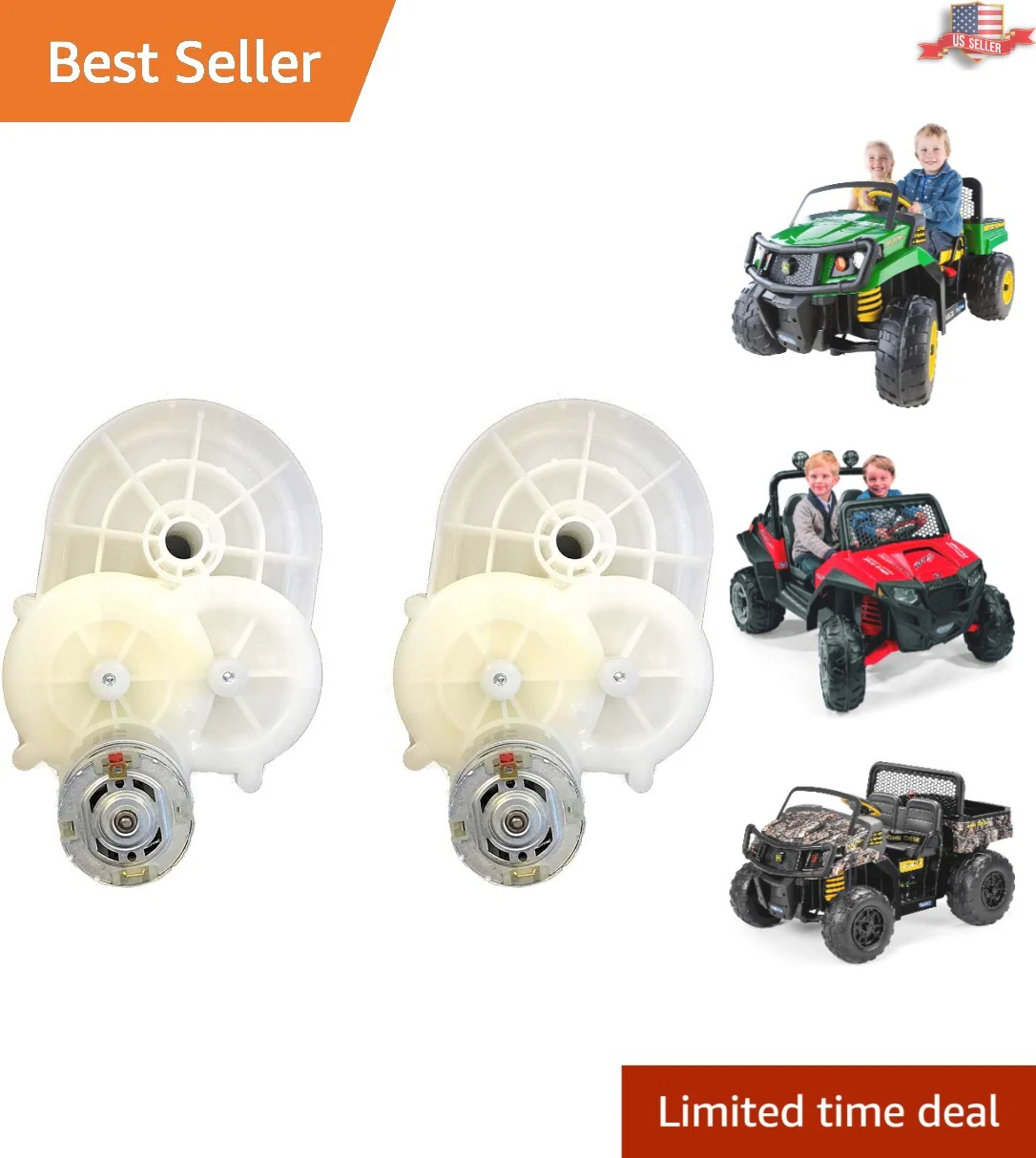 Compact 12V Motor Gearbox Replacement Kit for Polaris RZR and Gator - Image 12