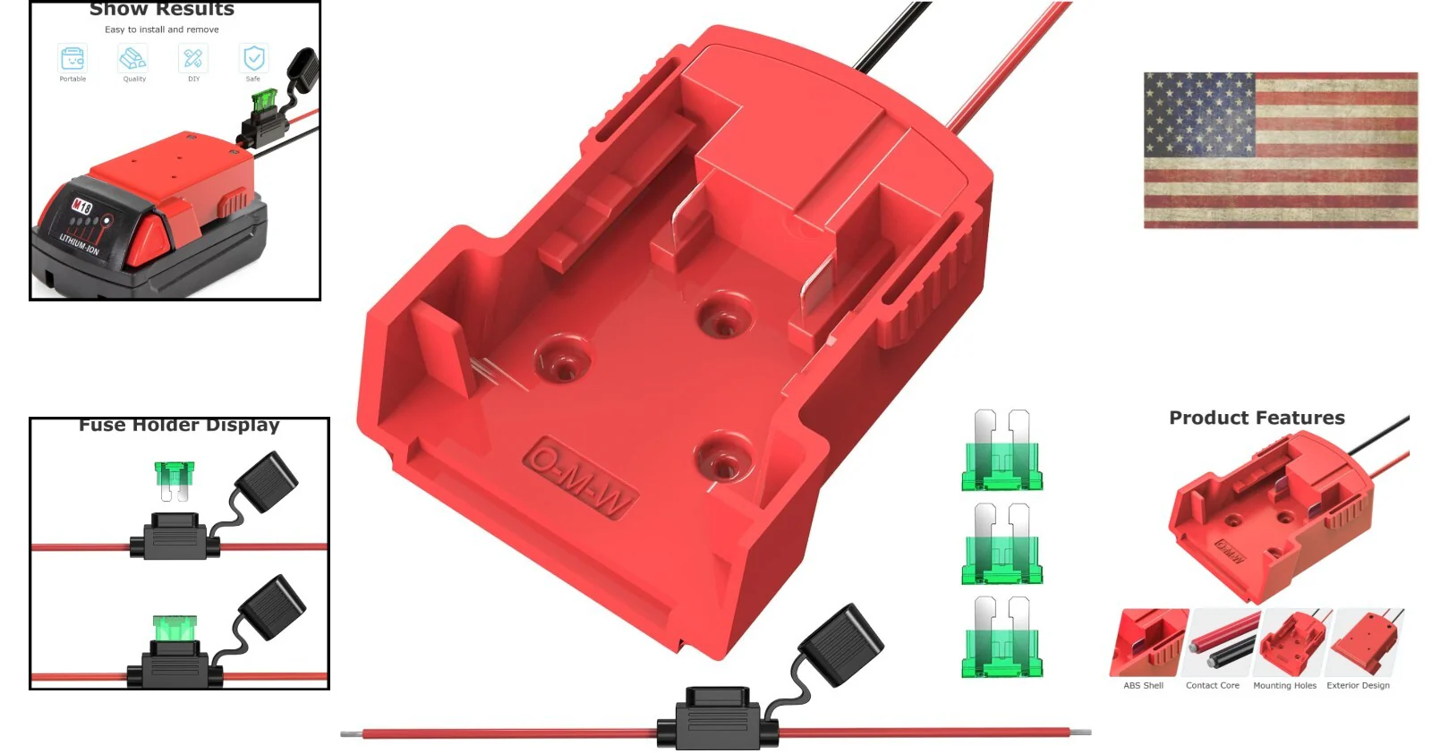 Compact 18V Adapter with Waterproof Fuse for Safe Power and DIY Projects - Image 2