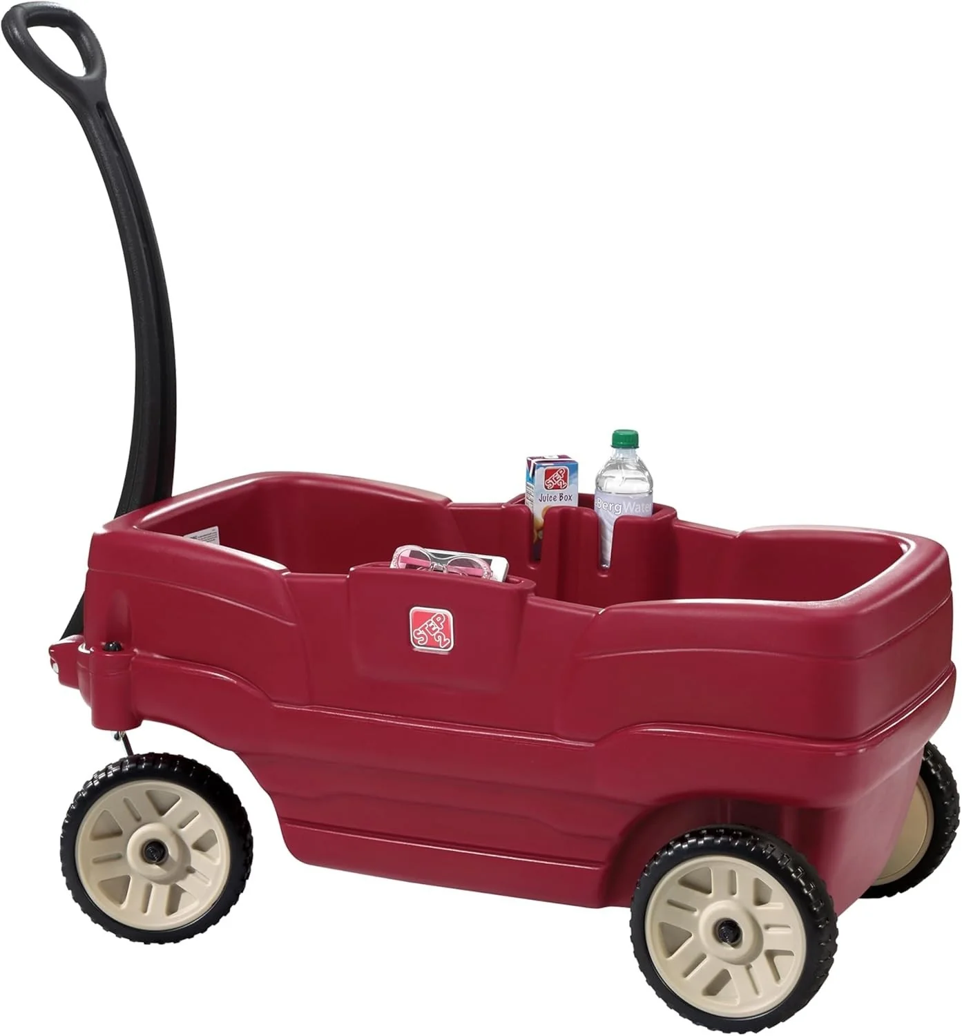 Compact Easy-to-Clean Kids Wagon with Side Storage, 75 lb Capacity - Image 3