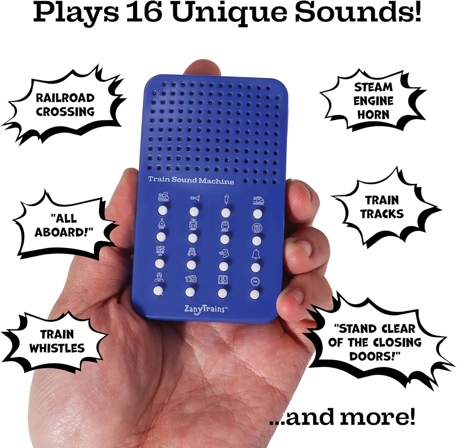 Train Sound Machine with 16 Effects - Ready to Play with Included Batteries - Image 6