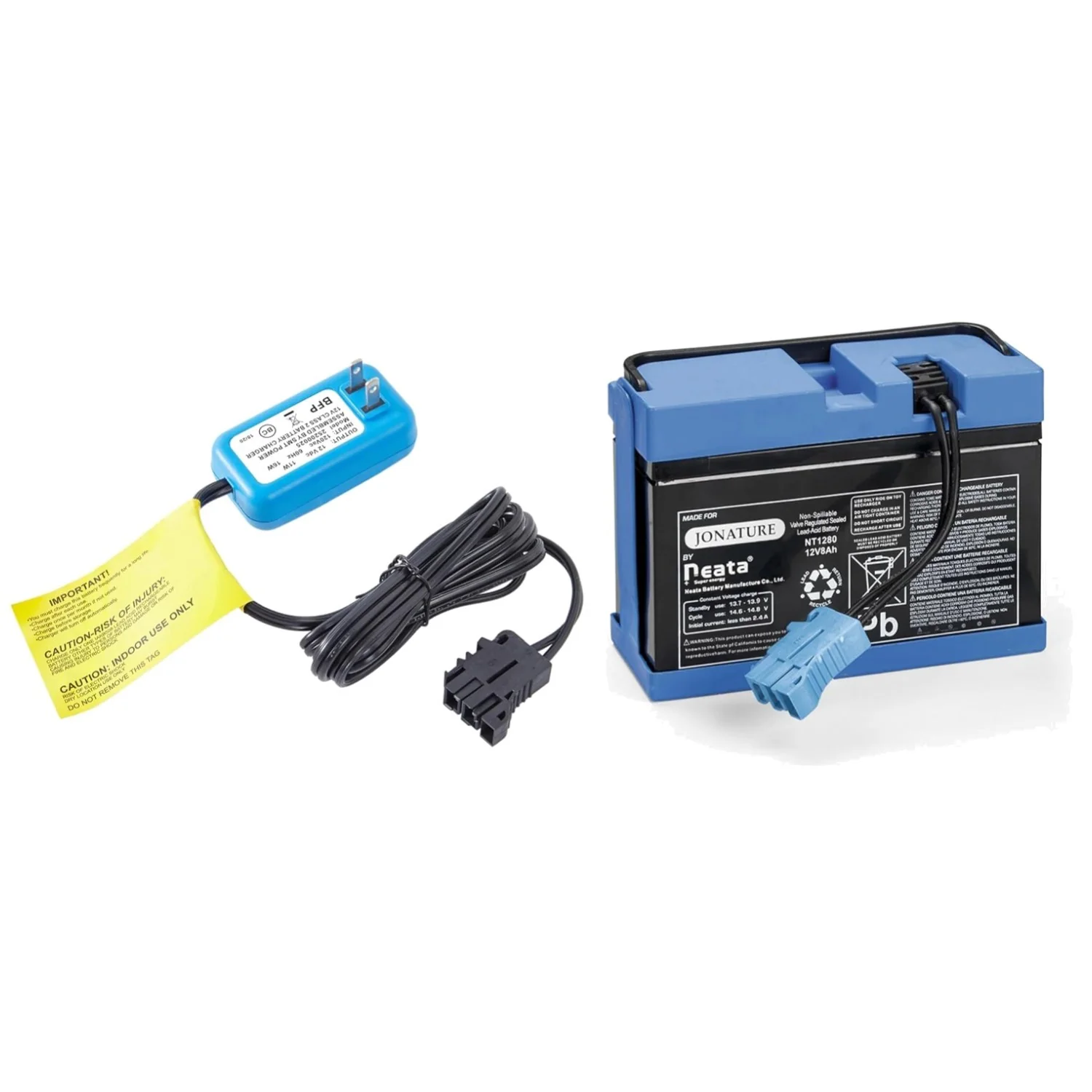 John Deere and Ducati GP Ride-On Vehicles - 12V 8Ah Battery Compatibility