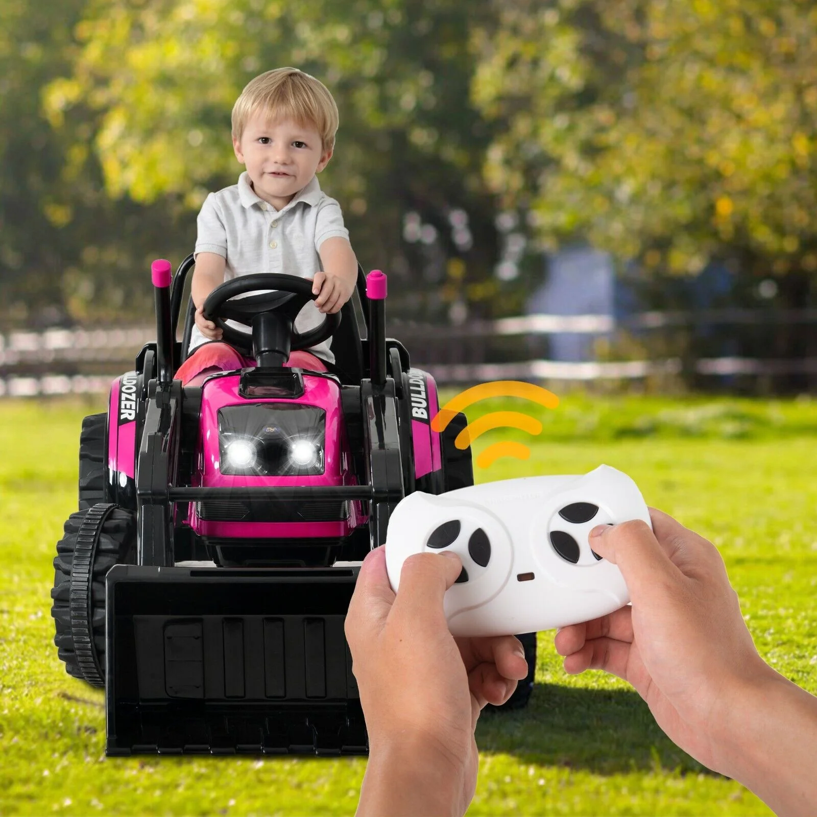 Construction Bulldozer Ride-On Toy for Toddlers - Fun and Durable Ride-On Car - Image 4