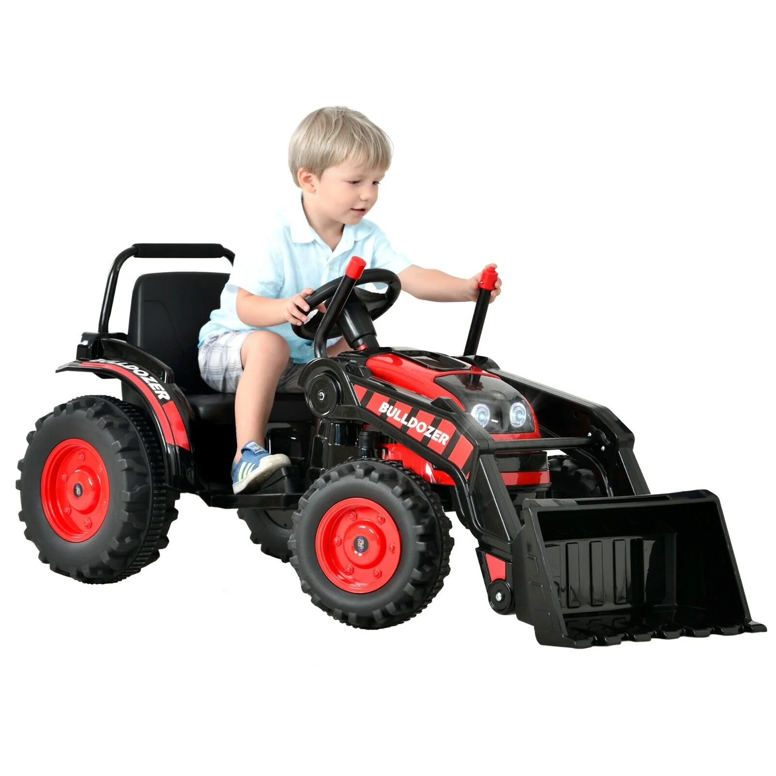 Construction Bulldozer Ride-On Toy for Toddlers - Fun and Durable Ride-On Car - Image 8