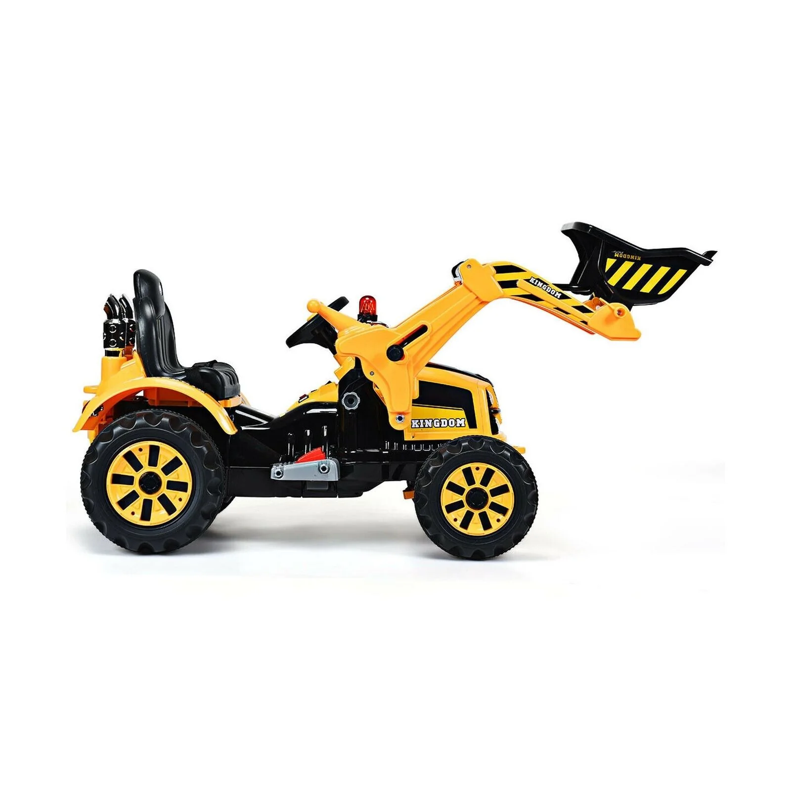 Costway 12V Battery Powered Kids Excavator Truck with Front Loader for Fun Outdoor Play - Image 10