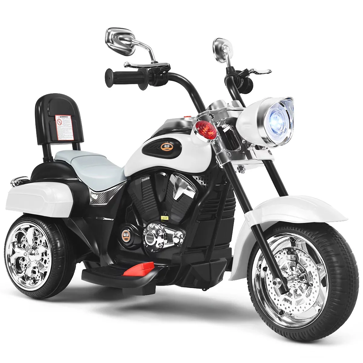 3-Wheel Electric Ride-On Motorcycle for Kids with 6V Battery and Music - Image 11