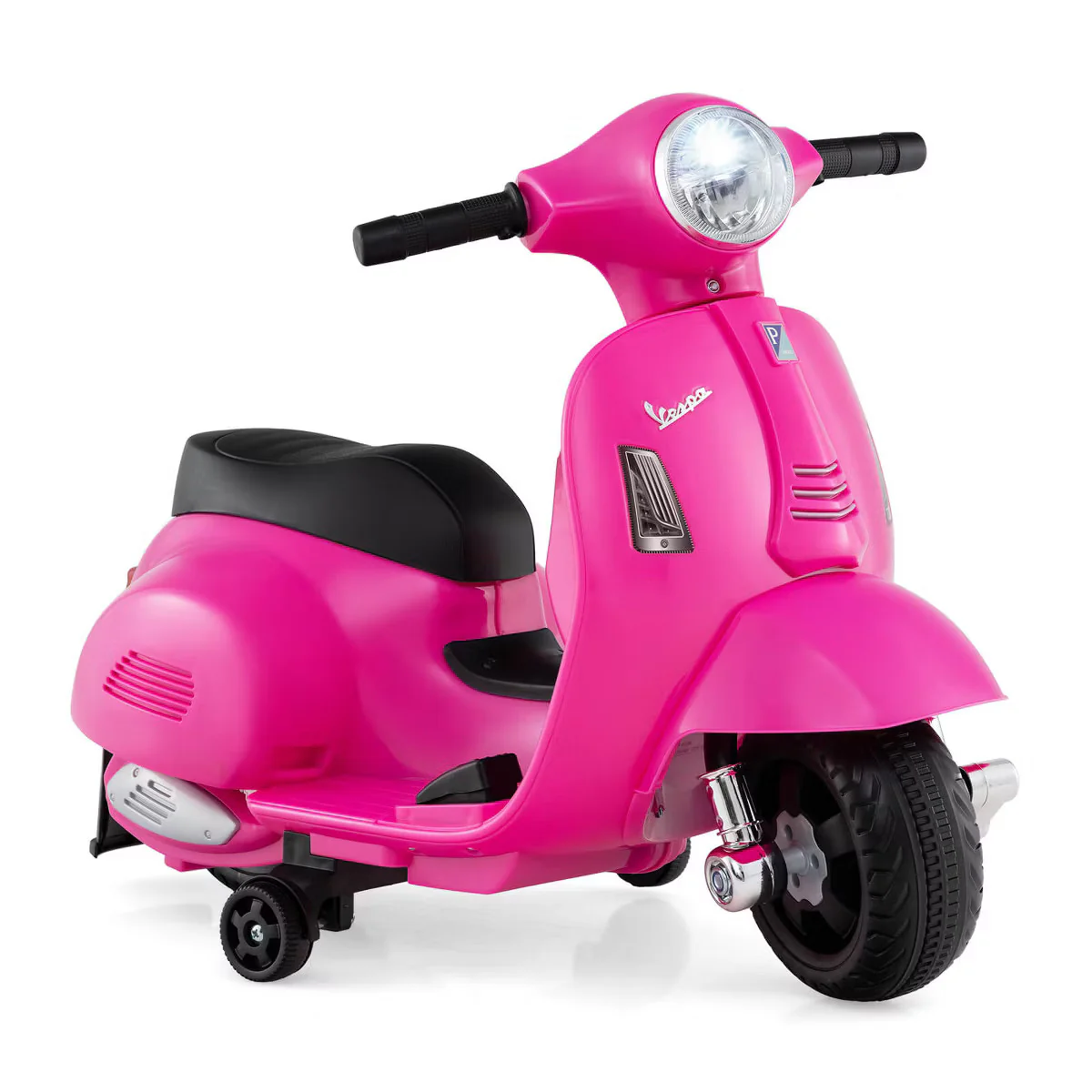 Kids Ride-On Motorcycle with Training Wheels, Headlight, Horn, and 6V Battery - Image 8