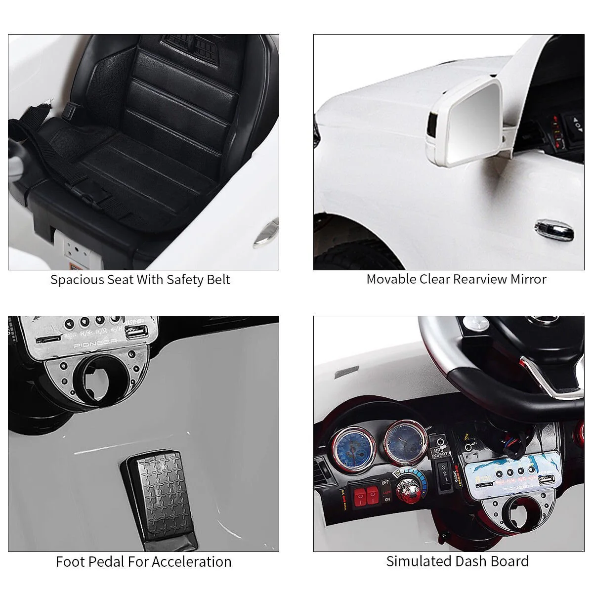 Licensed Mercedes-Benz ML350 6V Electric Kids Ride-On Car with MP3 and Remote Control - Image 8